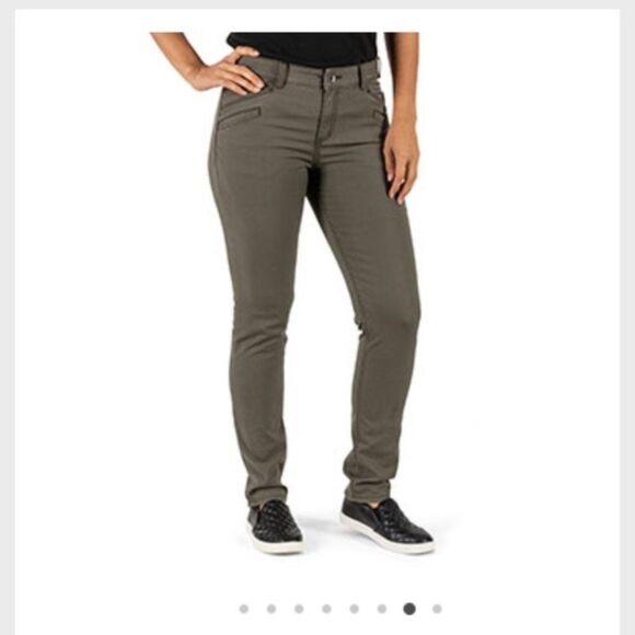5.11 Tactical Avalon Gray Womens Pants Skinny Size 8 Short Hiking Hunting - Picture 1 of 15